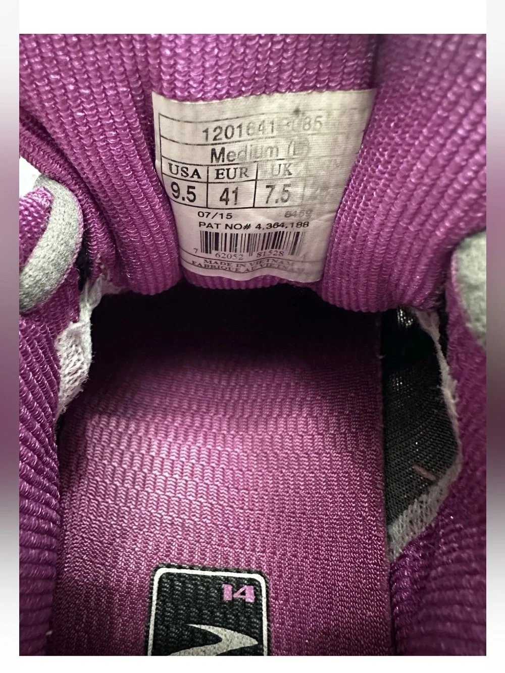 Brooks Ariel 14 Women’s Size 9.5 Gray/Purple Tennis Shoes